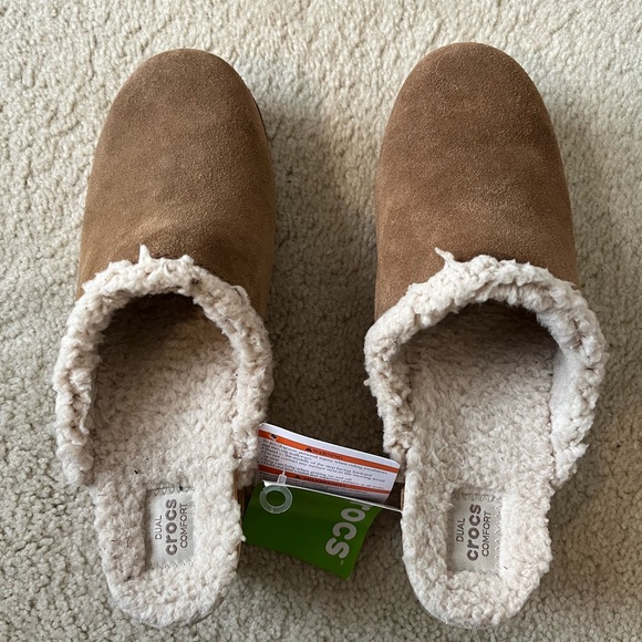 Crocs Sarah lined clog, color:hazelnut, standard fit, women size 10, brand new - Picture 2 of 4